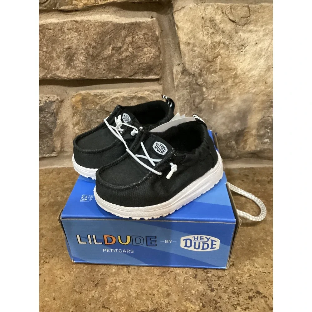 Hey Dude LilDude Slip On Core Black Toddler Shoes 43719-001 Size 3C New